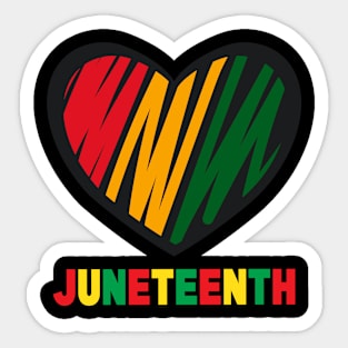 Juneteenth Flag Proud African American Sticker